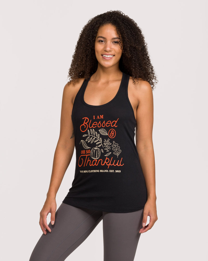 Blessed & Thankful Racerback Tank