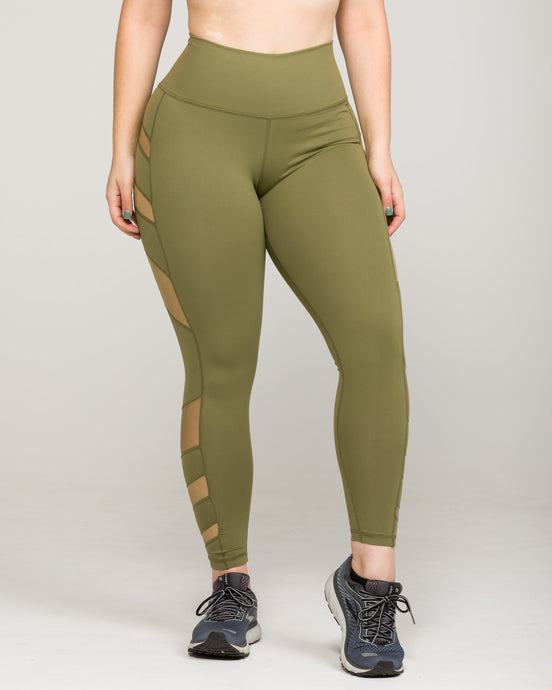 ELEVATE High-Waisted Legging Army