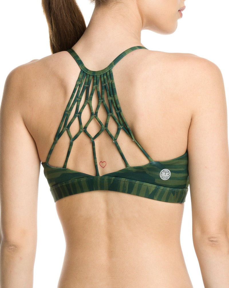 Namaste Sports Bra Zebra Love Forest