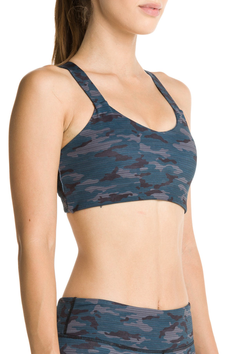 London Sports Bra Camo Teal