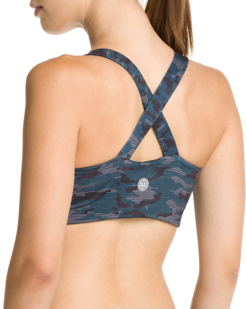 London Sports Bra Camo Teal