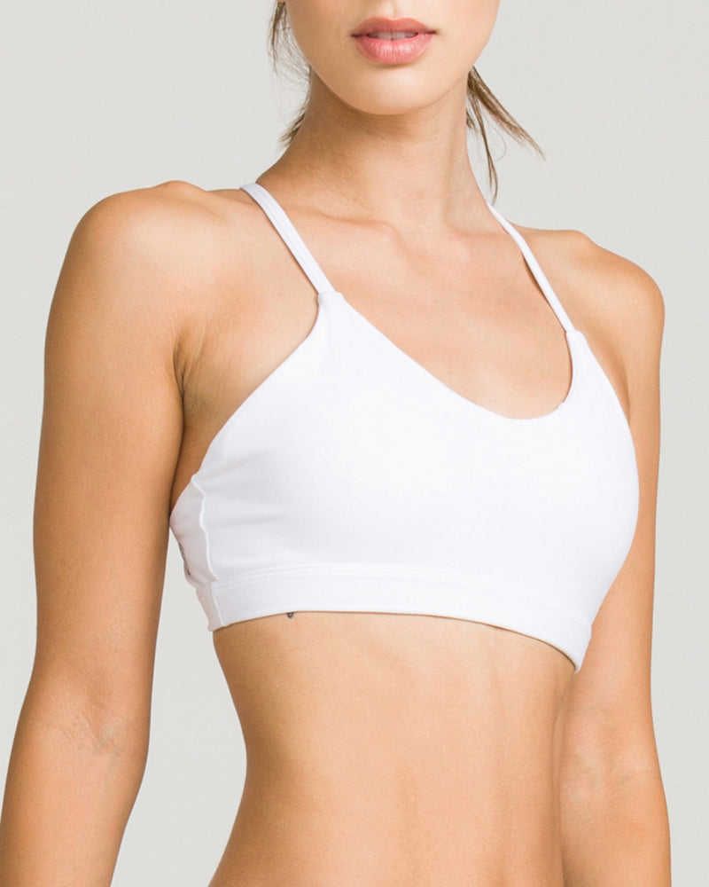 Namaste Sports Bra Optic White