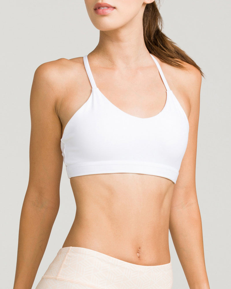 Namaste Sports Bra Optic White