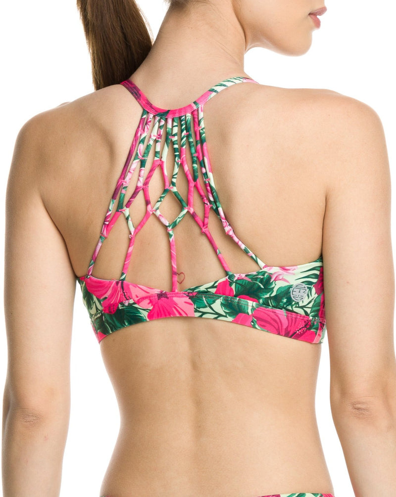 Namaste Sports Bra Hibiscus Jungle