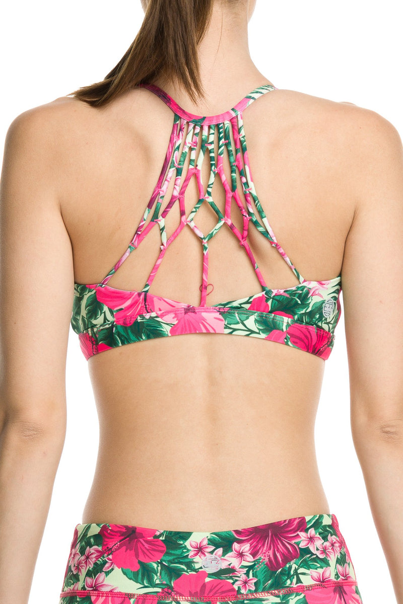 Namaste Sports Bra Hibiscus Jungle