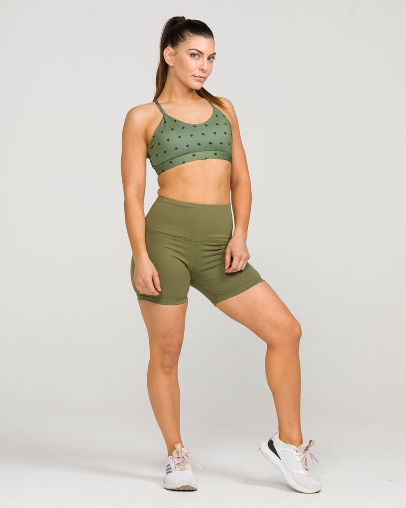 Namaste Sports Bra Stars Army