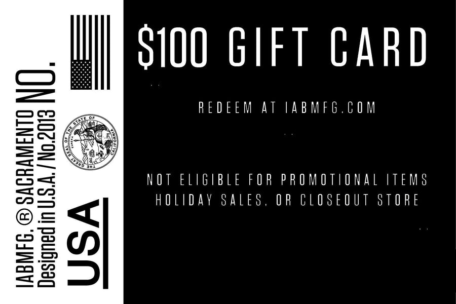 $100 Dollar IABMFG Gift Card