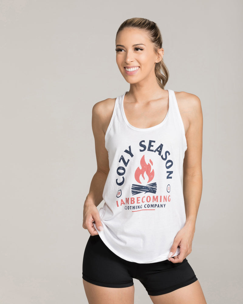 Cozy Season Tank White