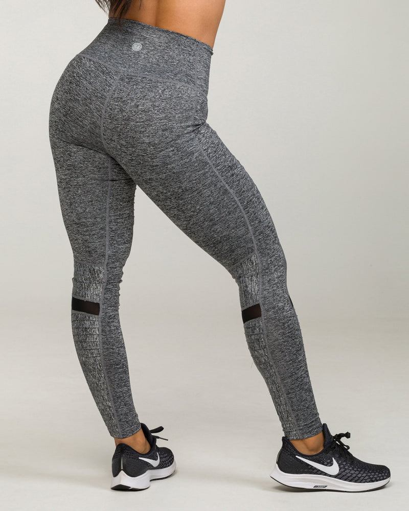 SOHO MOTO High-Waisted Legging Heather Charcoal