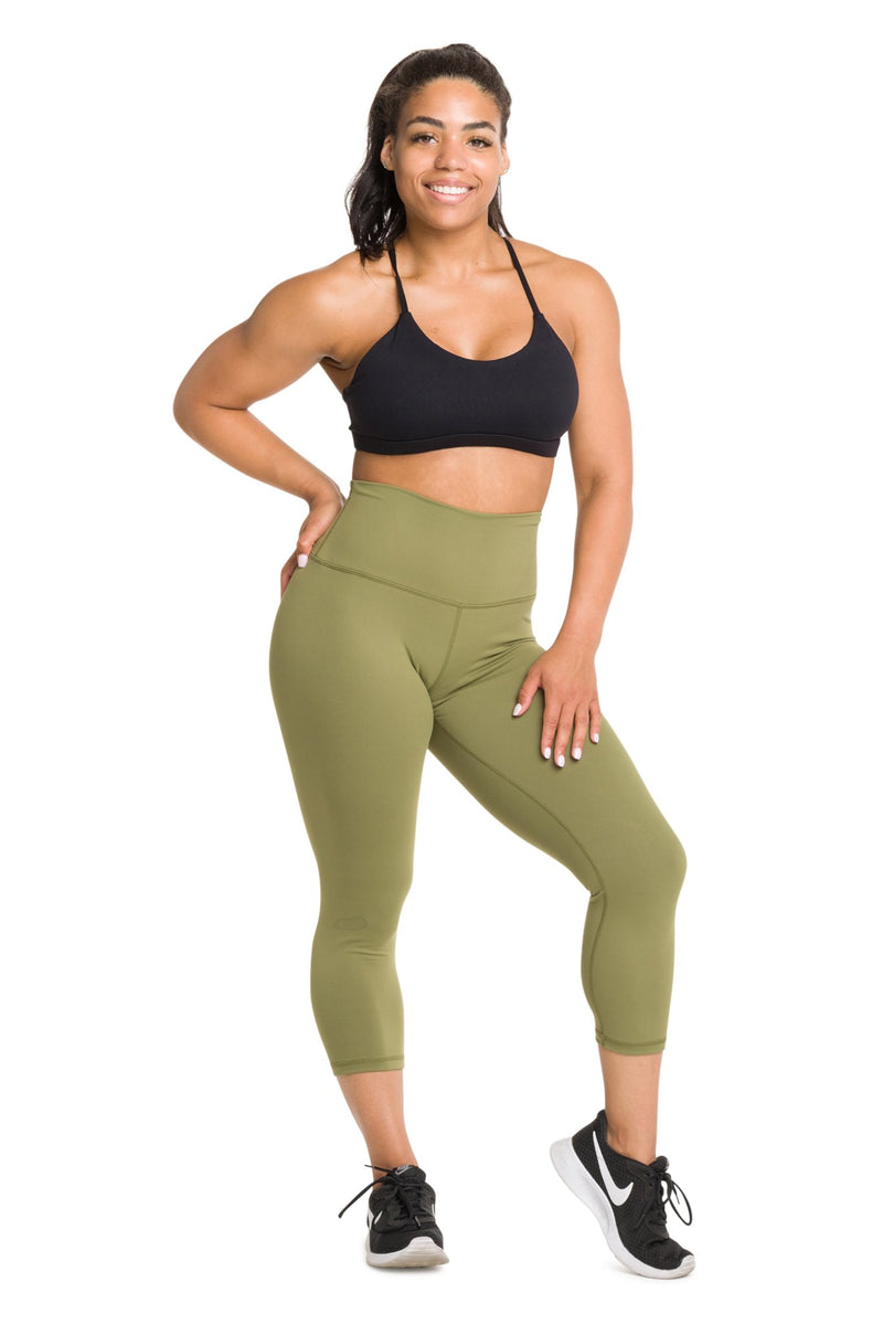 IAB Flex High Waisted CAPRI Army