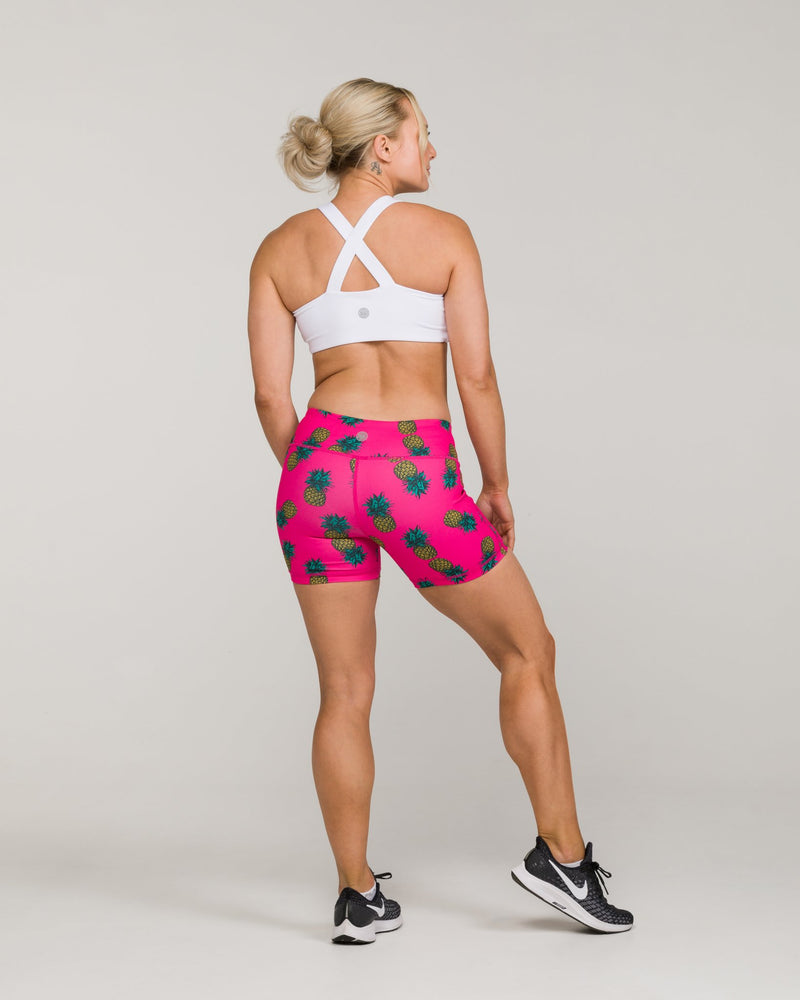 5-Inch No-Ride Activewear Shorts - Pineapple Hot Pink – I A B