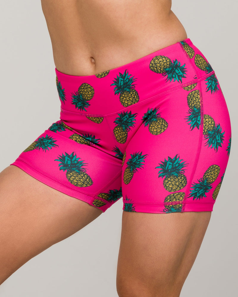 5-Inch No-Ride Activewear Shorts - Pineapple Hot Pink – I A B