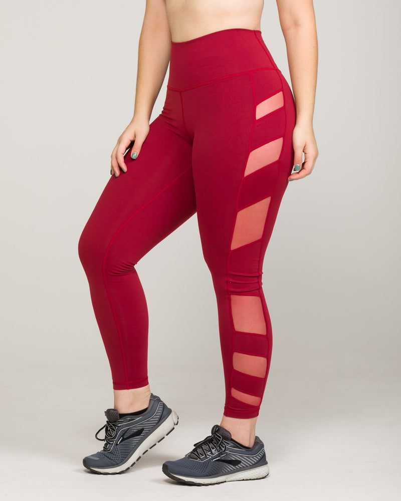 ELEVATE High-Waisted Legging Burgundy