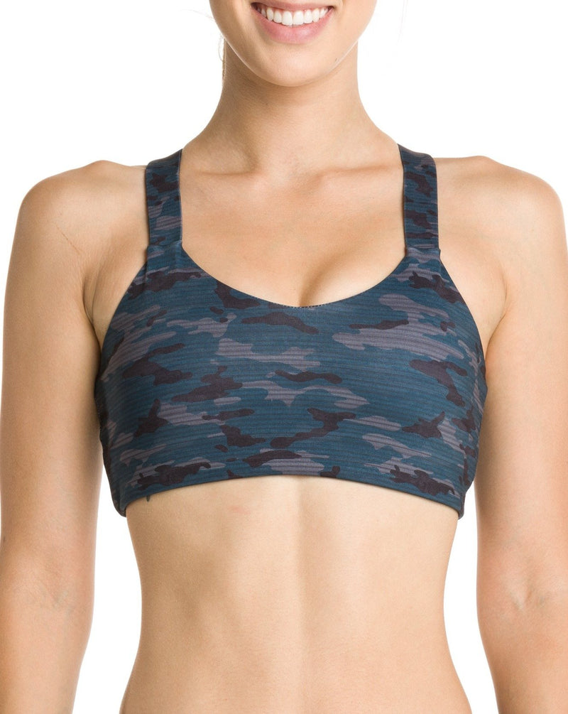 London Sports Bra Camo Teal