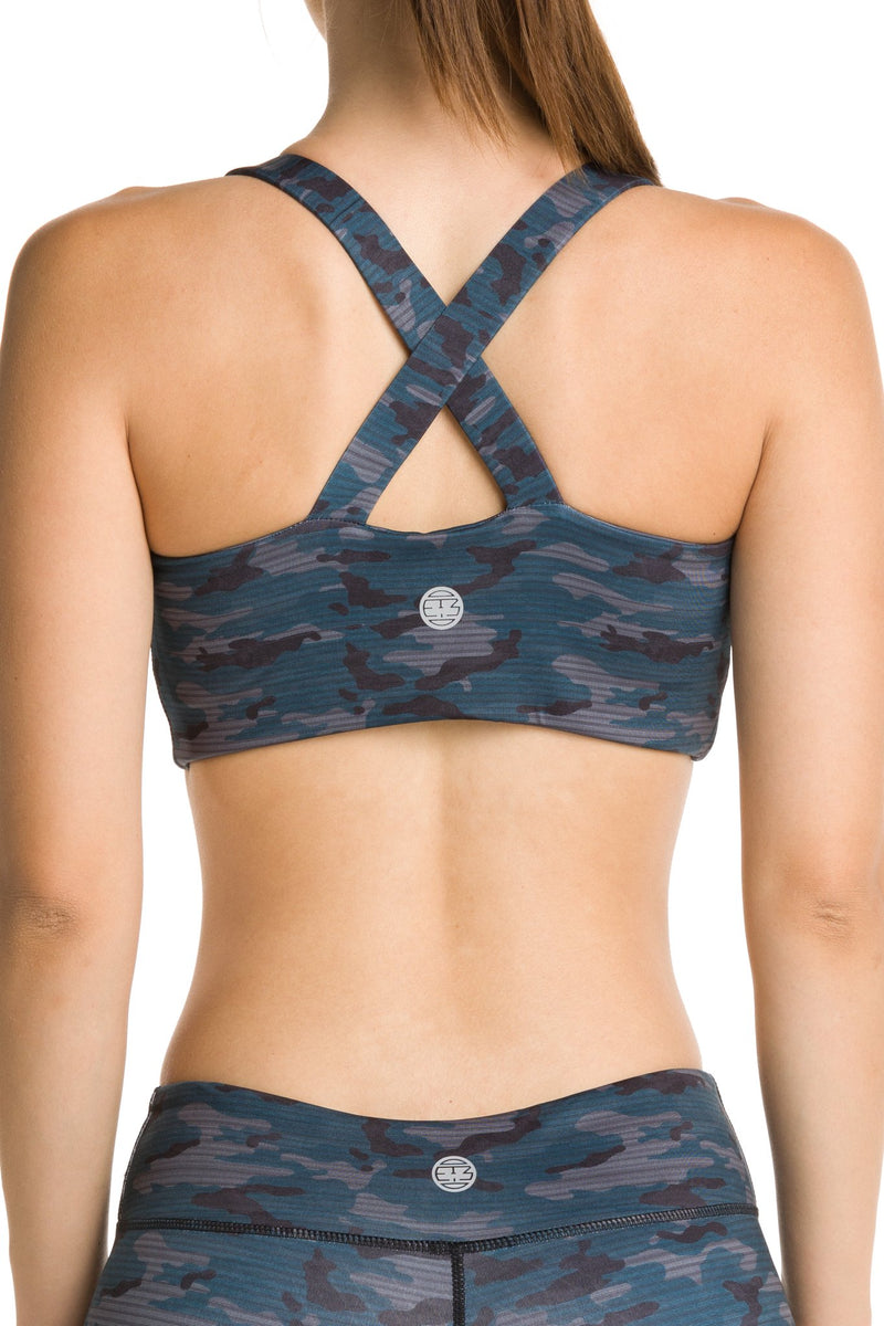 London Sports Bra Camo Teal