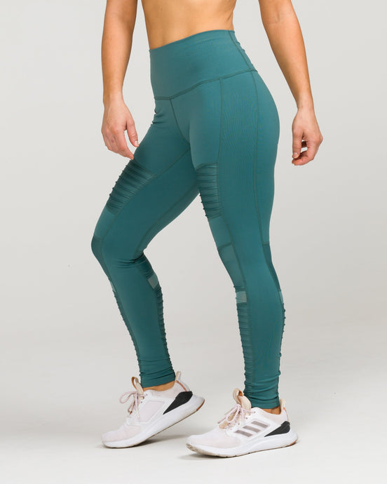 SOHO MOTO High-Waisted Legging Mallard Green