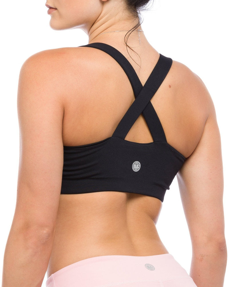 London Sports Bra Jet Black