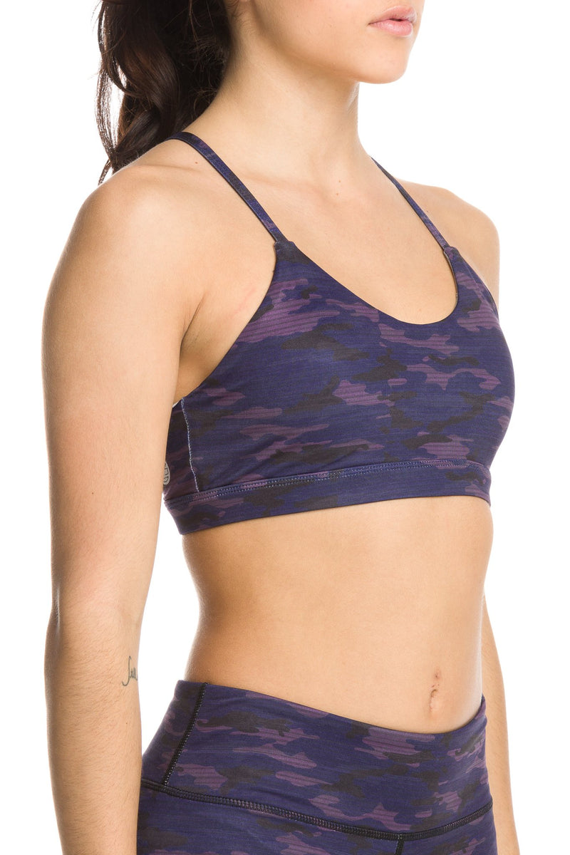 Namaste Sports Bra Camo Purple