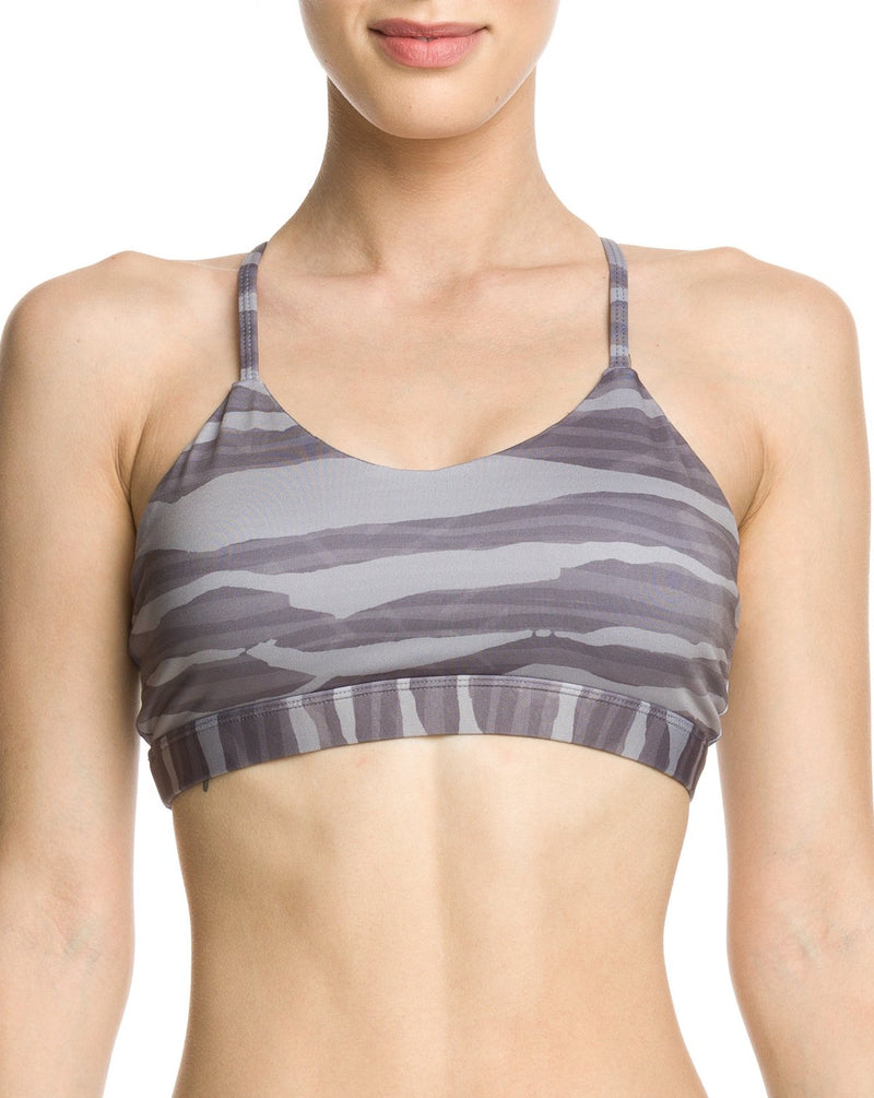 Namaste Sports Bra Zebra Love Smoke