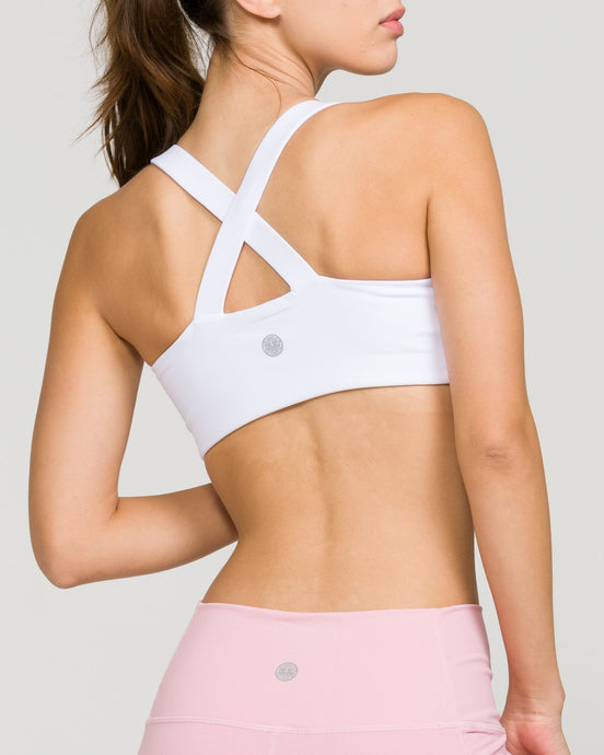 London Sports Bra Optic White