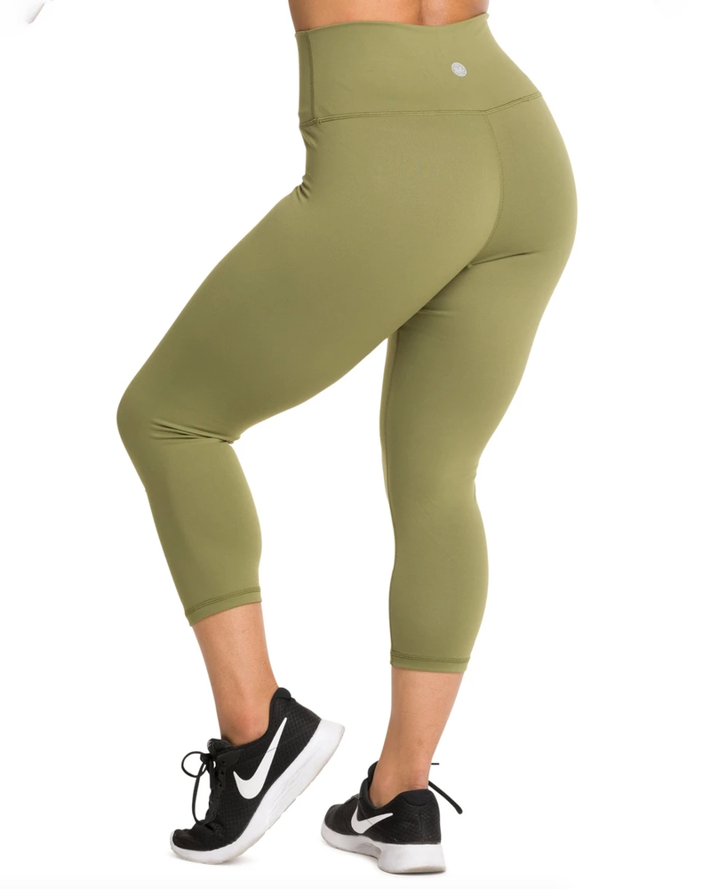 IAB Flex High Waisted CAPRI Army