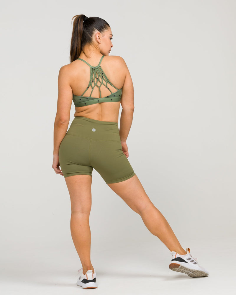 Namaste Sports Bra Stars Army